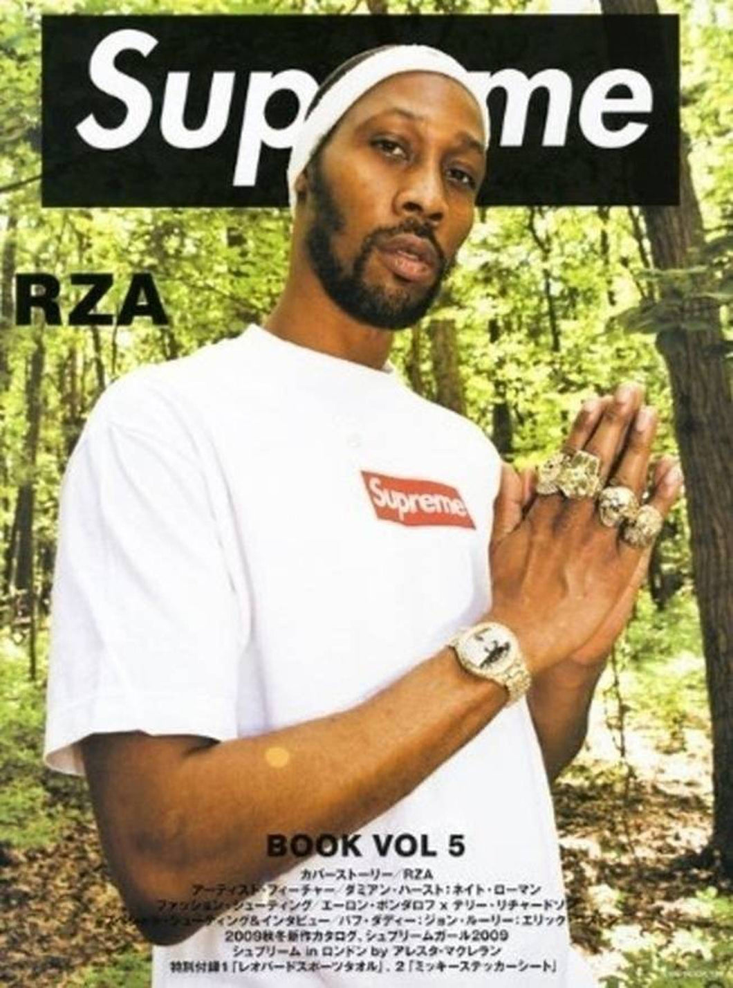 Supreme Book Vol. 5 cover featuring RZA of Wu-Tang Clan