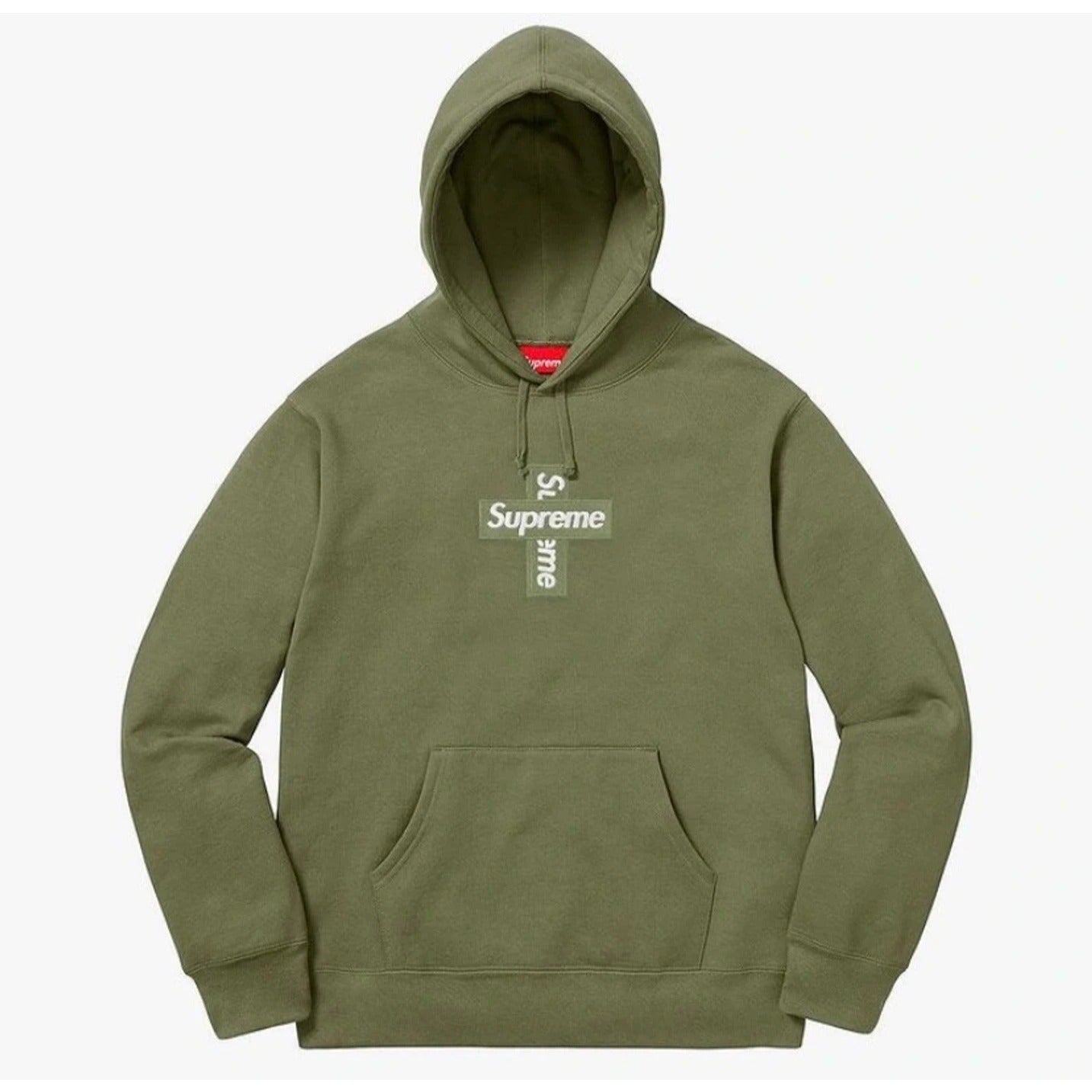 Supreme Cross Box Logo Hoodie - Olive XL – LOWGOOSE STORE