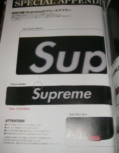 Supreme Book Vol 2 Japan Magazine w/ Fleece Scarf Box & Logo Stickers
