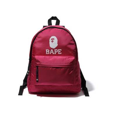 A Bathing Ape BAPE Backpack Pink Logo Book Bag Happy New Year 2021