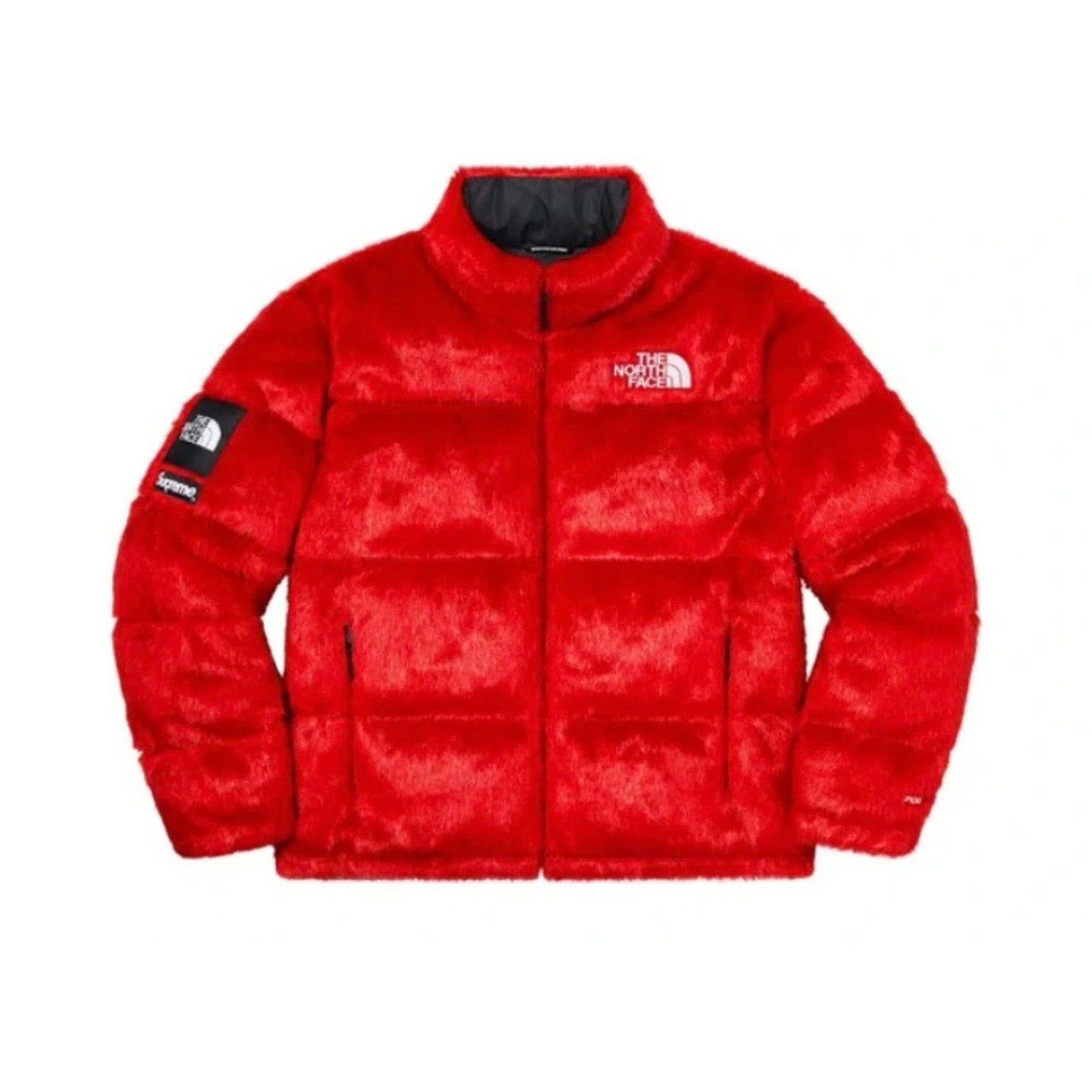 Supreme x The North Face Faux Fur Nuptse Jacket - Red L – LOWGOOSE