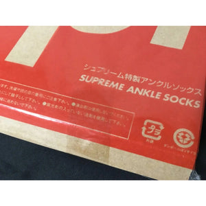 Supreme Ankle Socks Red Box Logo Cool Trans Japan Exclusive